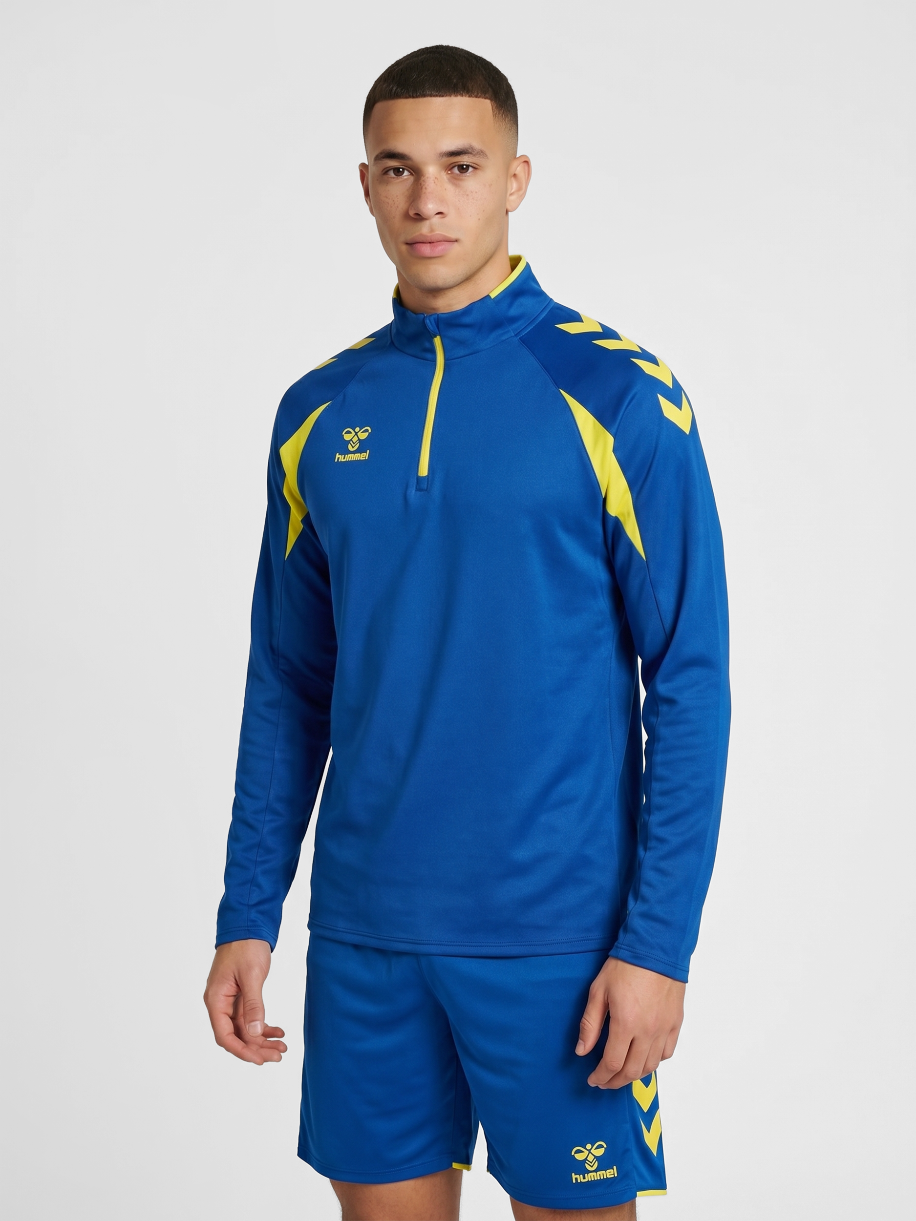 hummel CORE 2.0 HALF ZIP - TRUE BLUE/BLAZING YELLOW | hummel.net