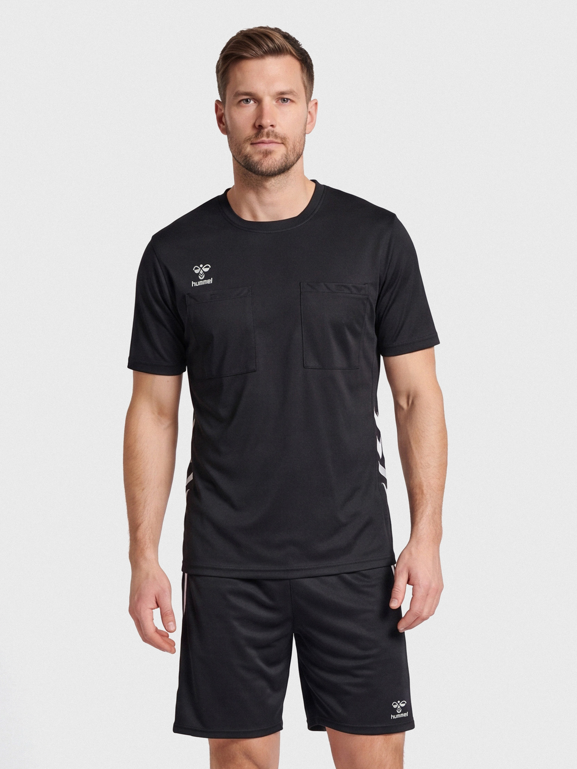 hummel REFEREE CHEVRON JERSEY S/S - BLACK | hummel.net