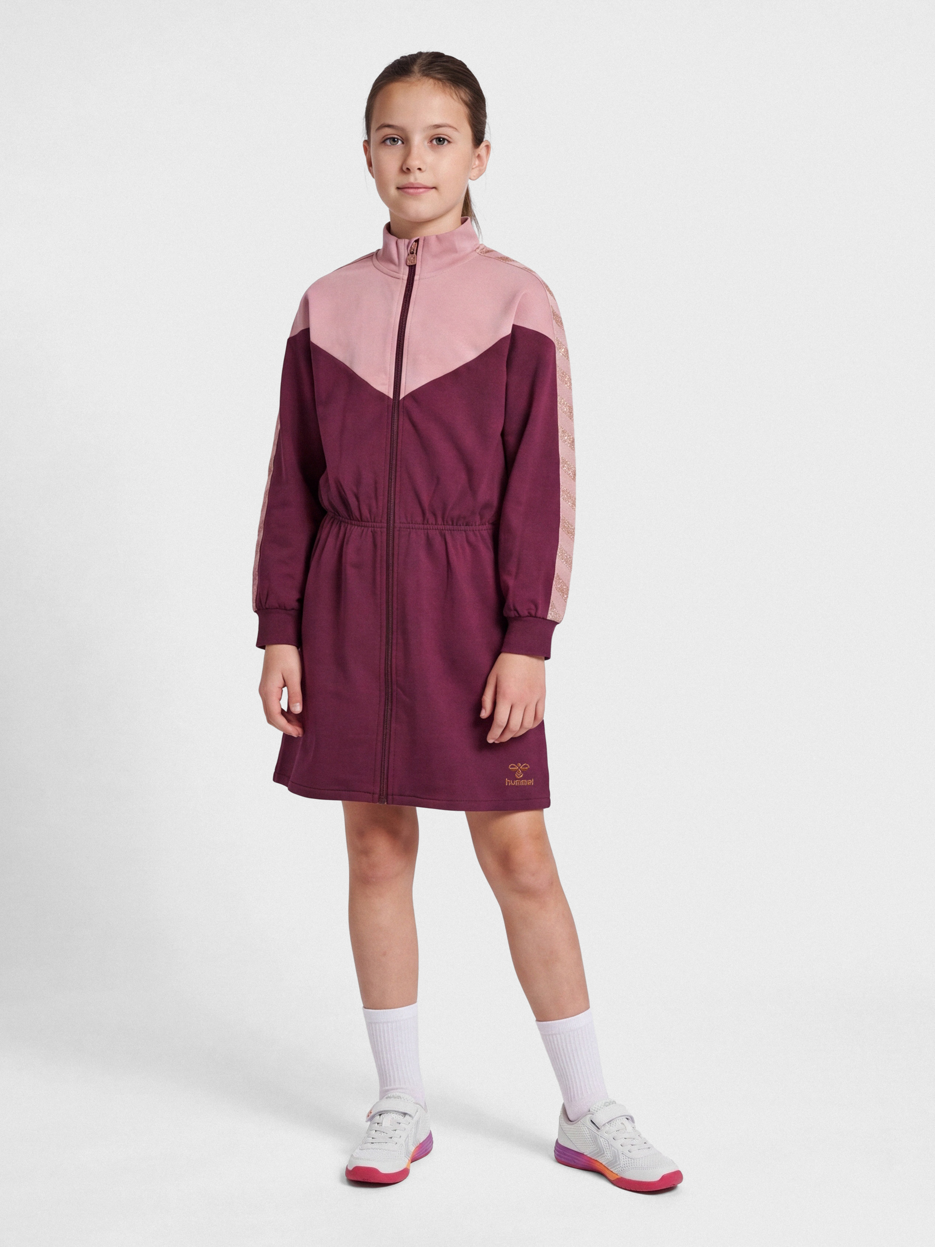 hummel ALVILDA ZIP DRESS - WINDSOR WINE | hummel.net