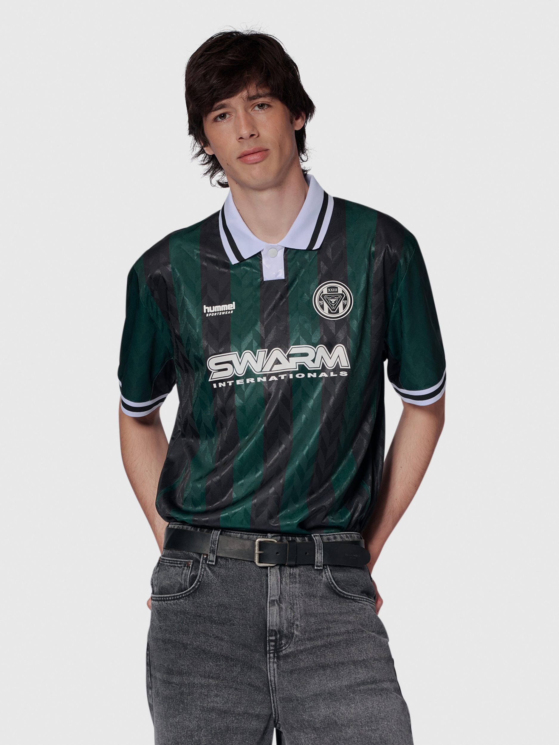 hummel LOOSE FOOTBALL JERSEY S/S - PONDEROSA PINE | hummel.net