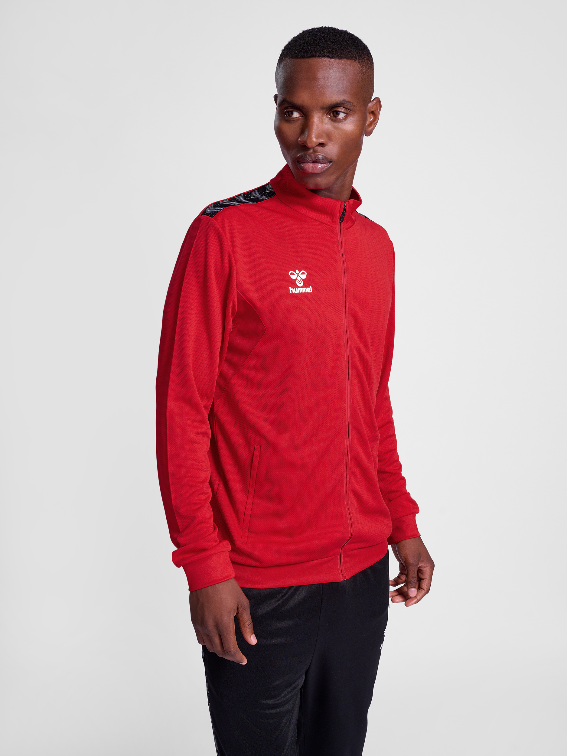 hummel AUTHENTIC PL ZIP JACKET - TRUE RED | hummel.net