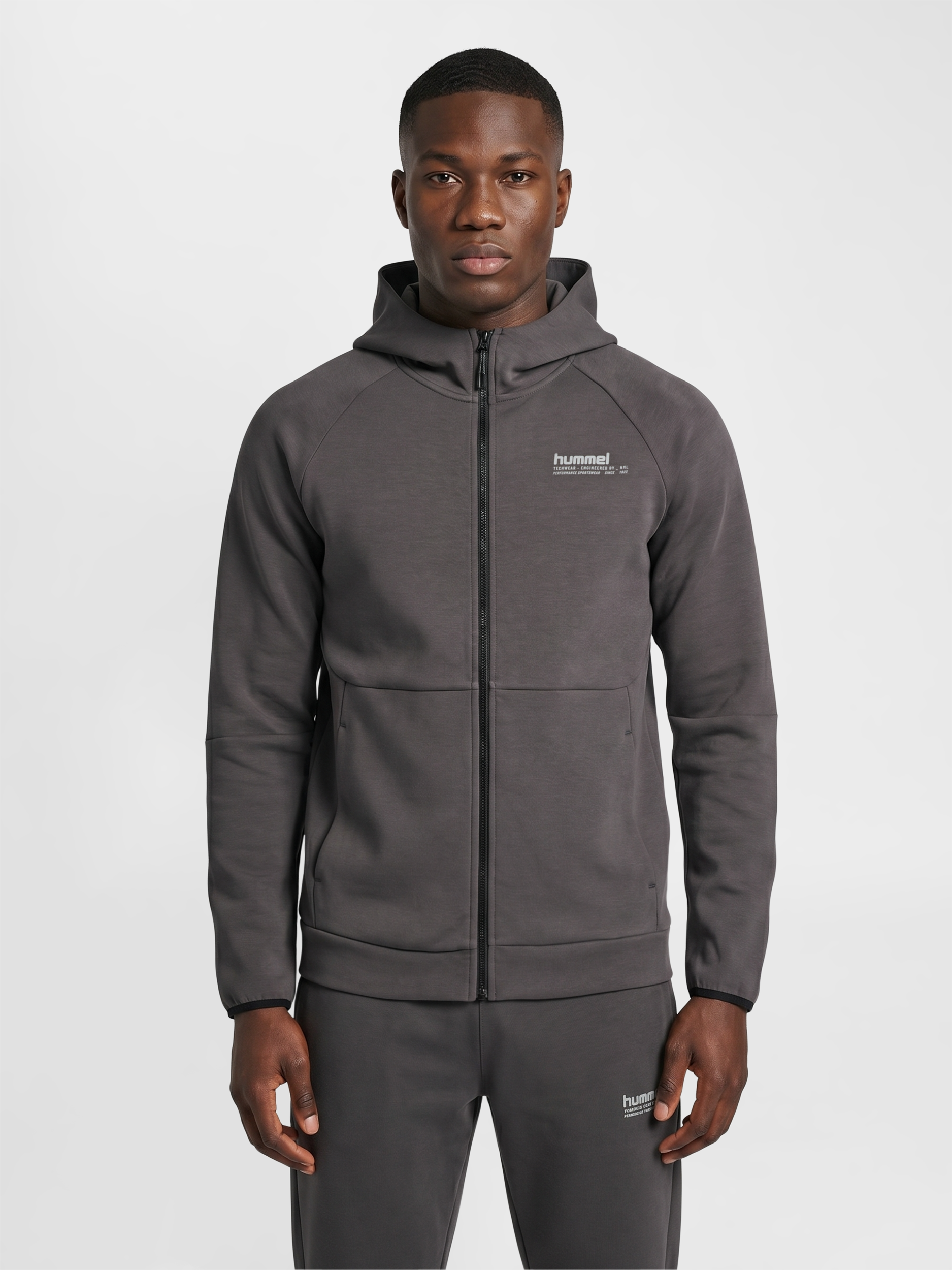 hummel TECH FLEECE REGULAR ZIP HOODIE - SHALE | hummel.net
