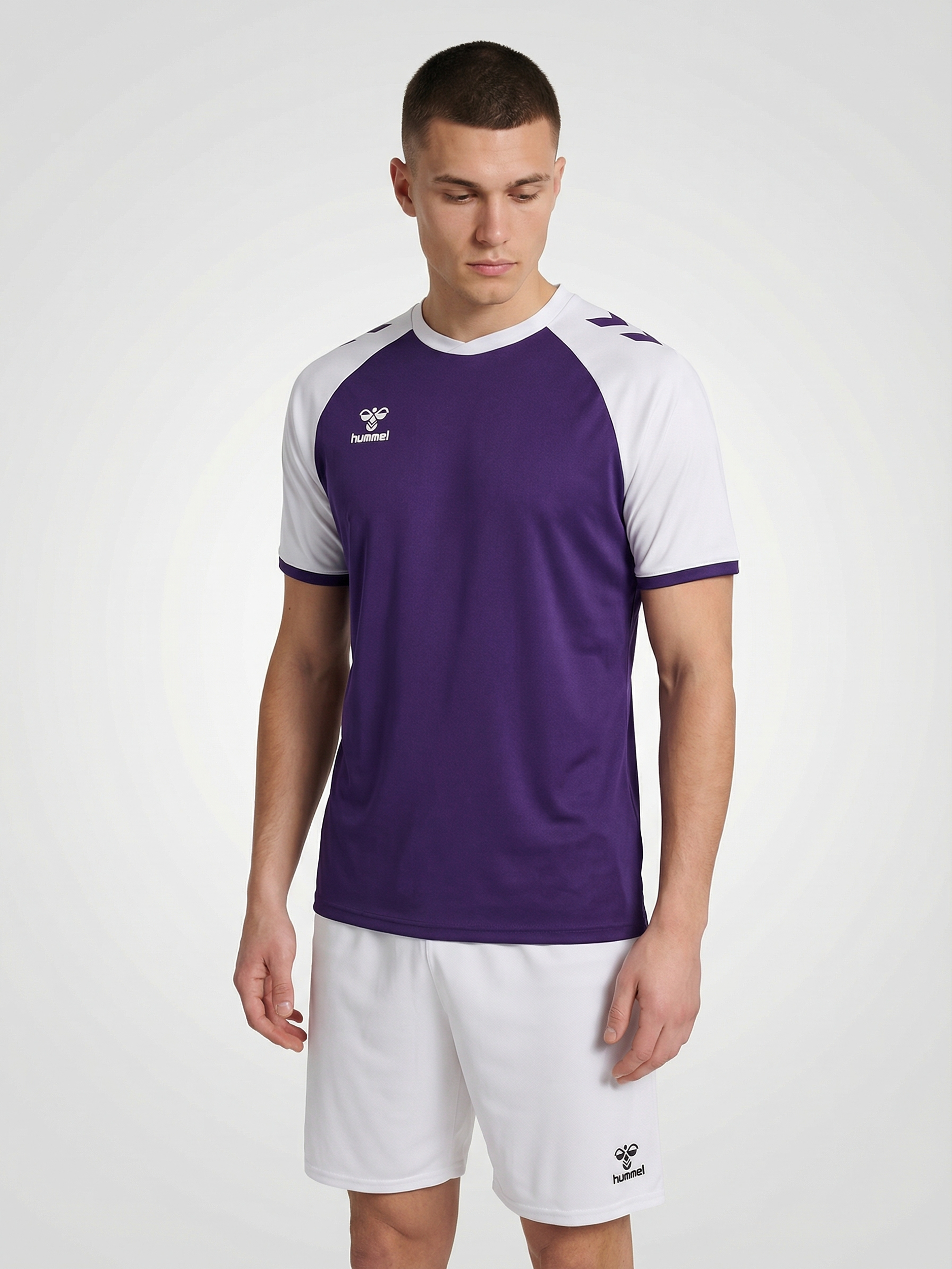 hummel MATCH LEAGUE JERSEY S/S - ACAI/WHITE | hummel.net