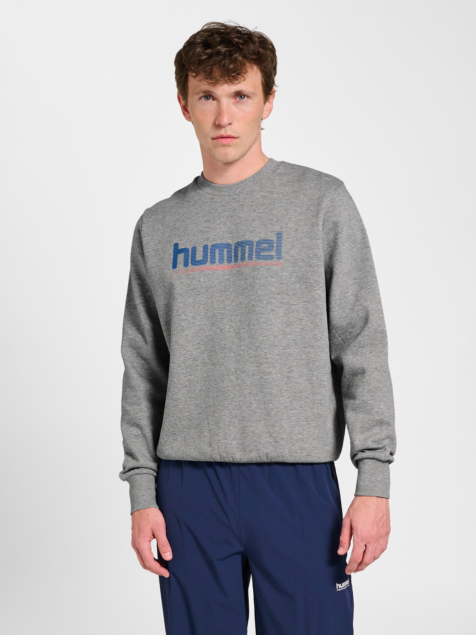 hummel GRAPHIC CREWNECK - GREY MELANGE | hummel.net
