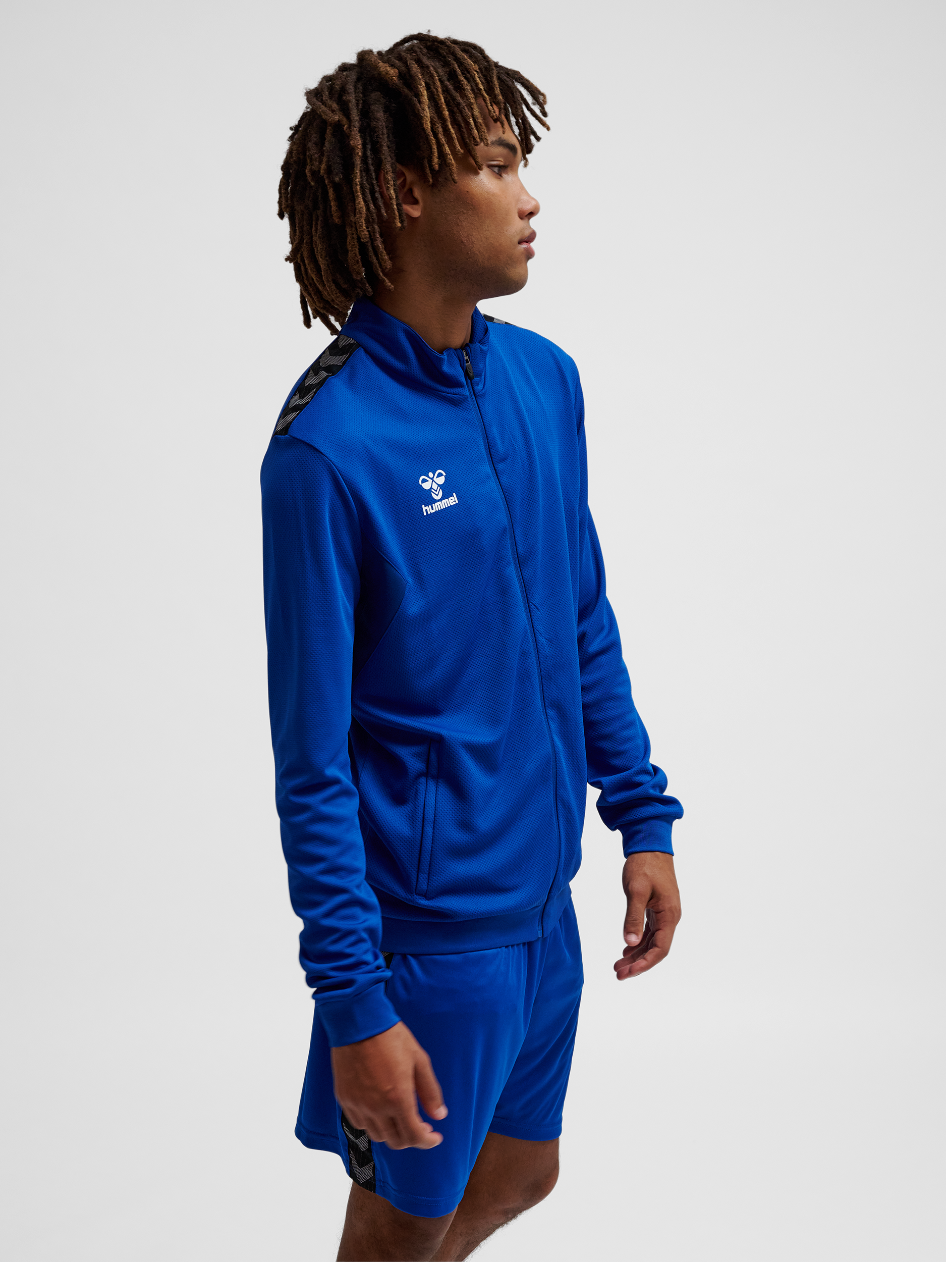 バドミントンウエア hummel AUTHENTIC PL ZIP JACKET - TRUE BLUE | hummel.net