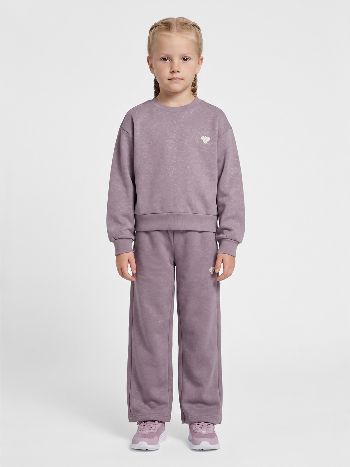 hmlJR LOOSE GLITTER CREWNECK BEE