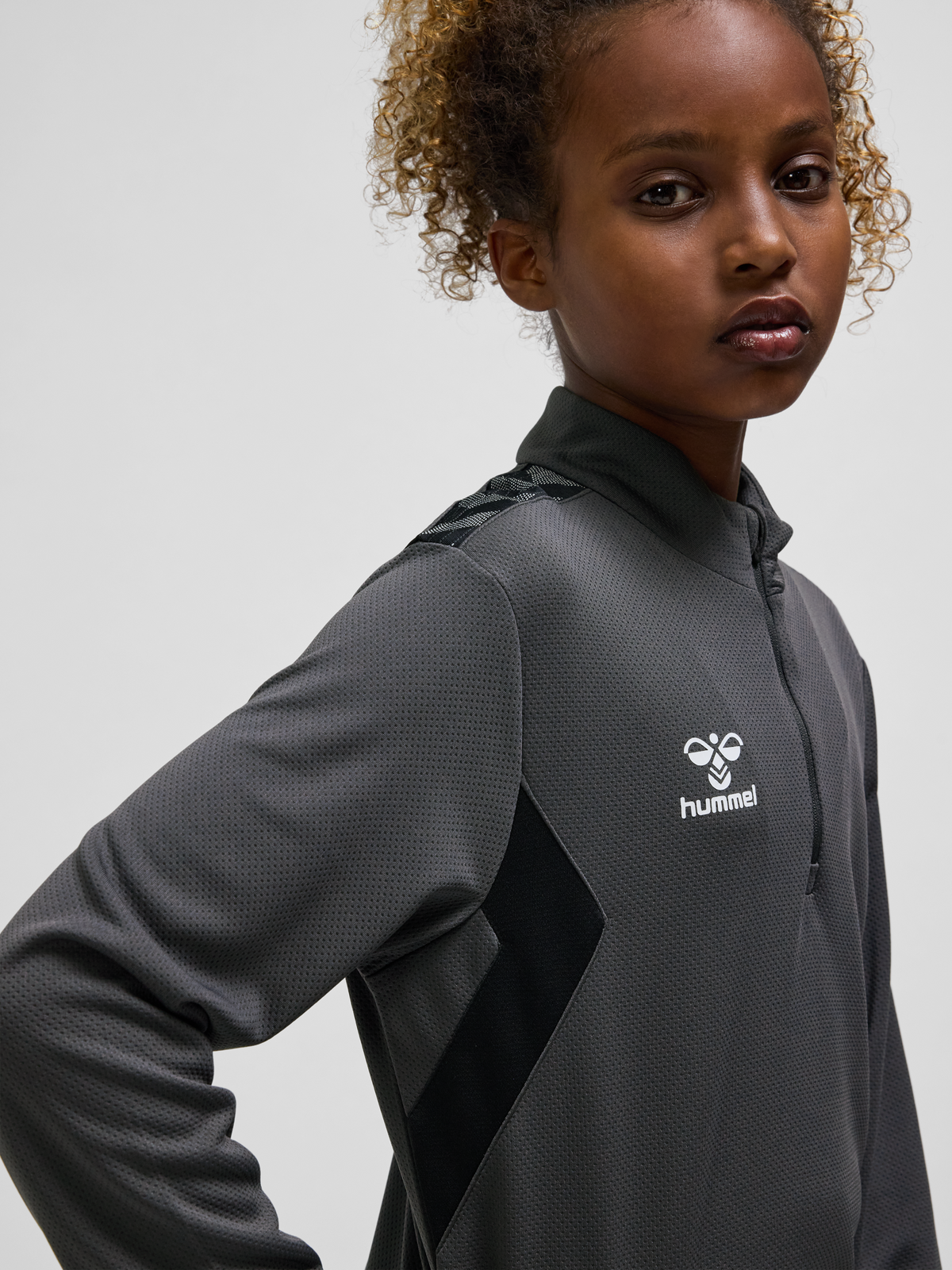hmlAUTHENTIC HALF ZIP SWEAT KIDS