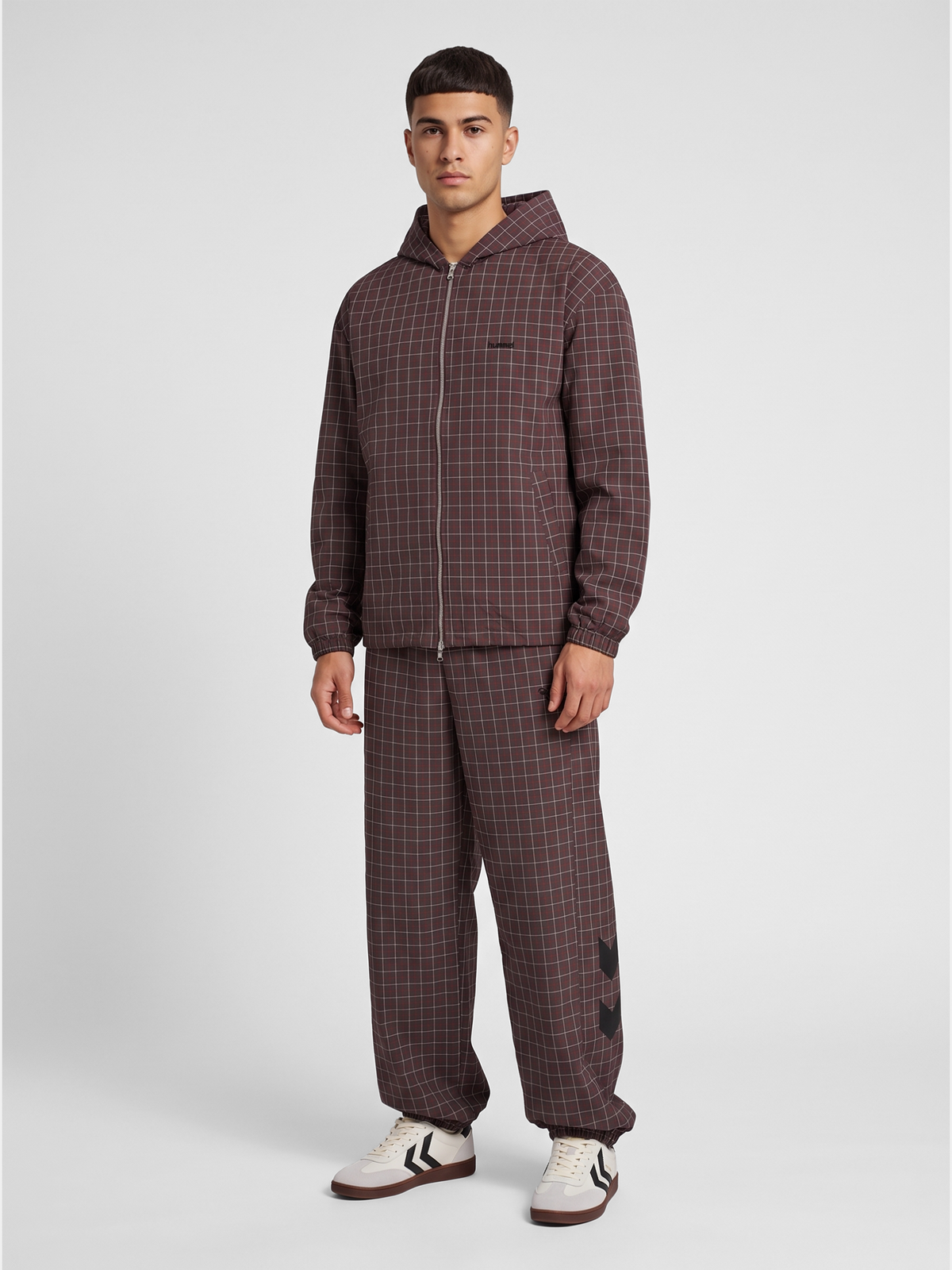 hmlI-D CHECK ZIP HOODIE
