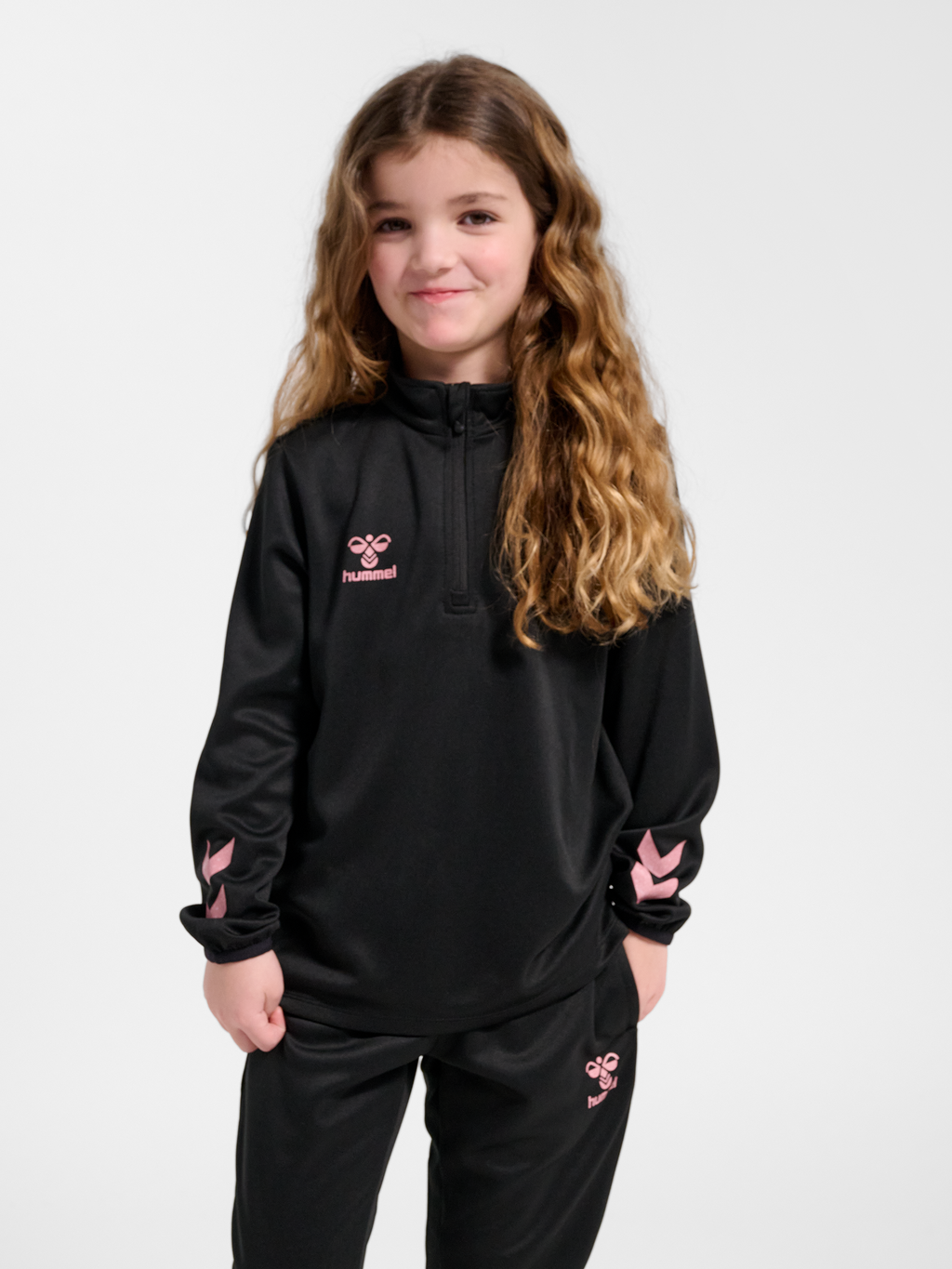 hmlSHIMMER HALF ZIP KIDS