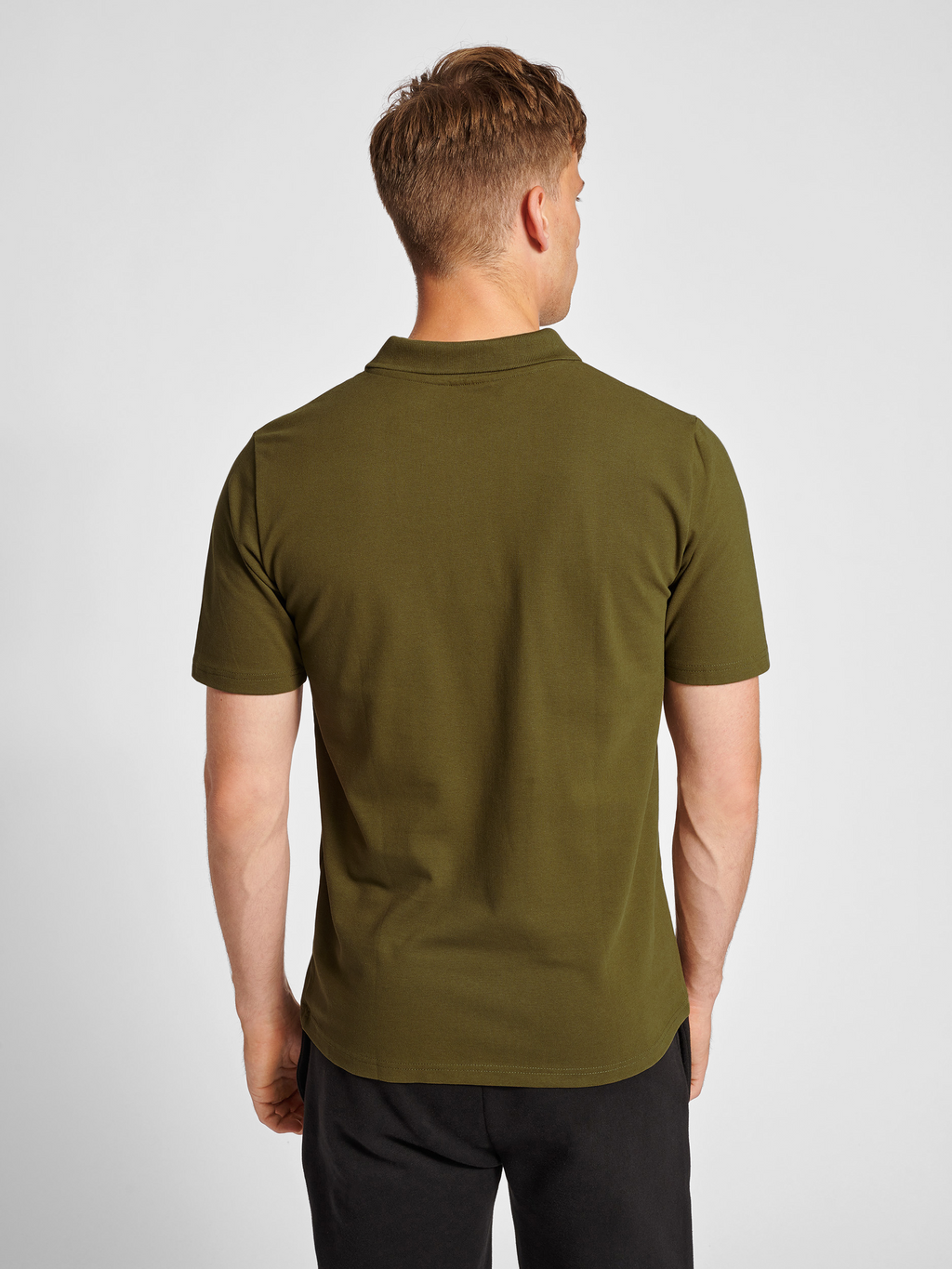 hmlRED STRETCH POLO