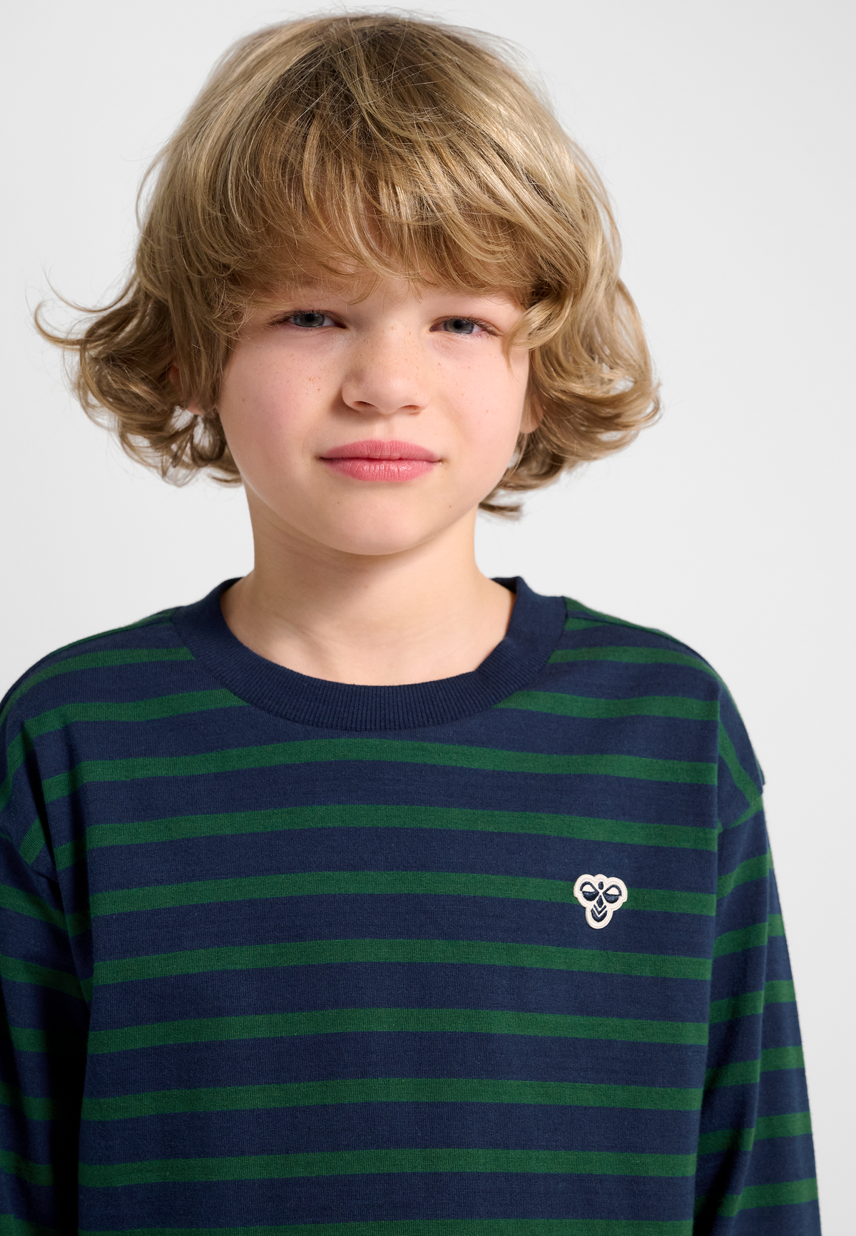 hmlJR LOOSE STRIPE T-SHIRT L/S BEE