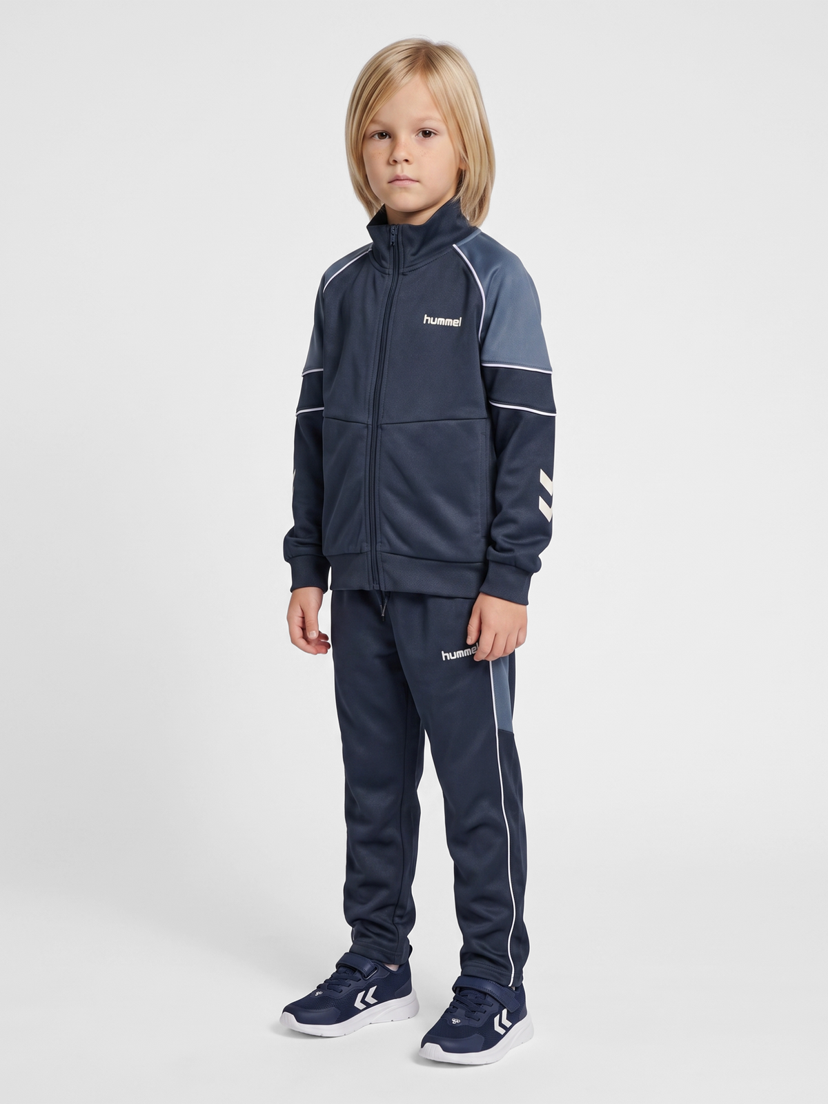 hmlJR REG POLY BLOCK ZIP JACKET