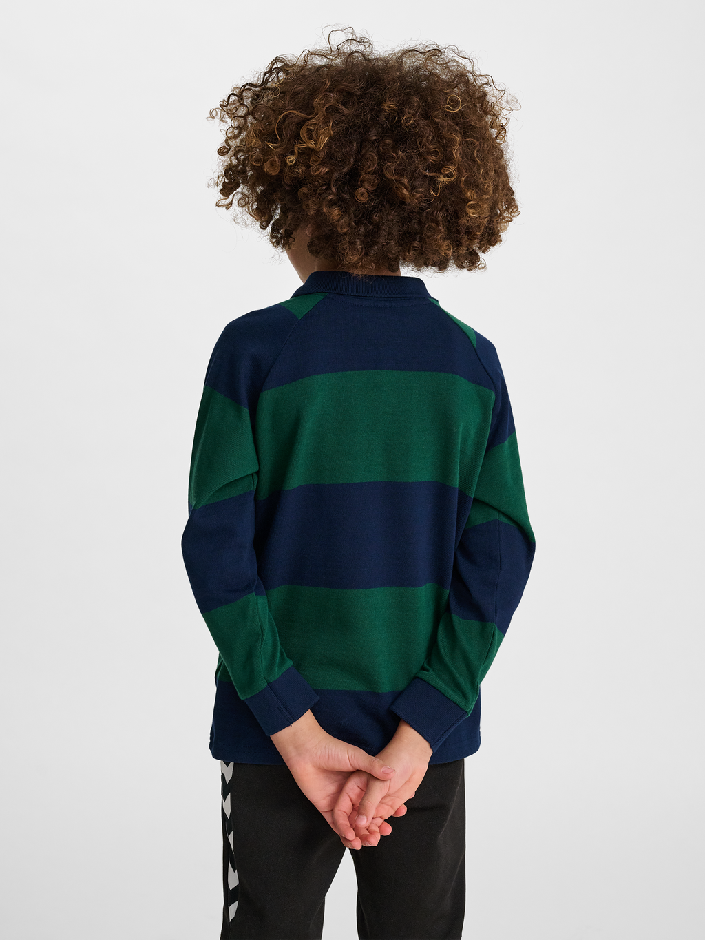 hmlJR LOOSE STRIPED POLO L/S