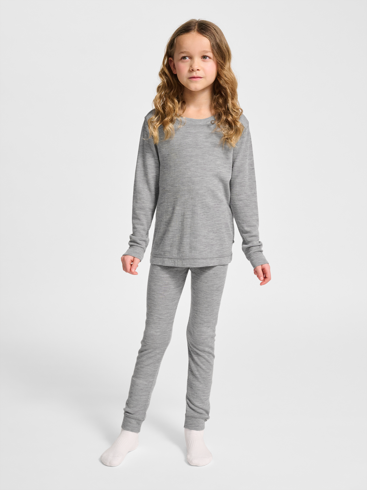 hmlJR WOOL RIB T-SHIRT L/S