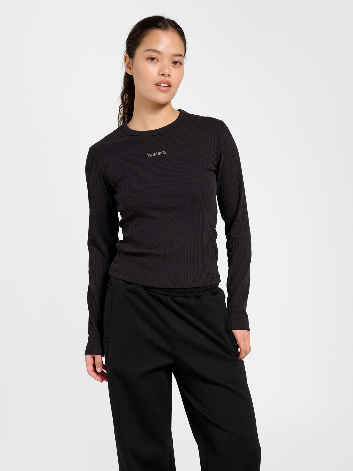 hmlFOUNDATION RIB T-SHIRT L/S