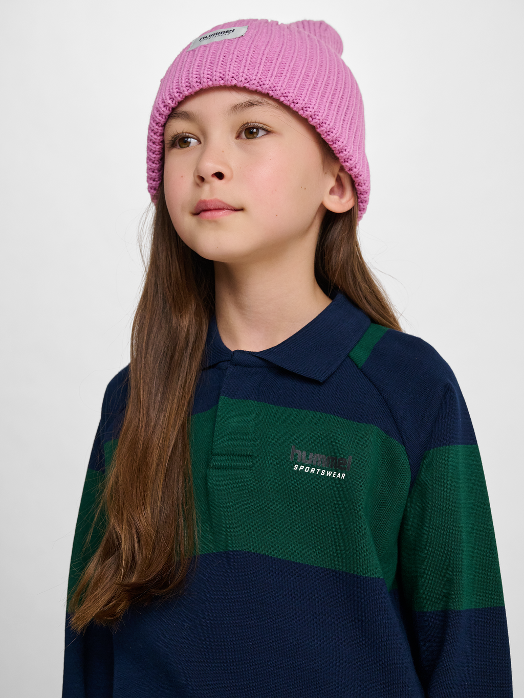 hmlJR LOOSE STRIPED POLO L/S