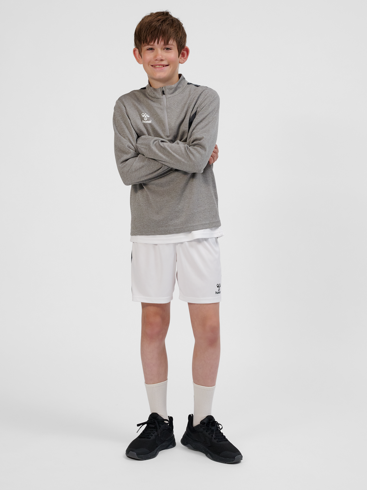hmlAUTHENTIC HALF ZIP SWEAT KIDS