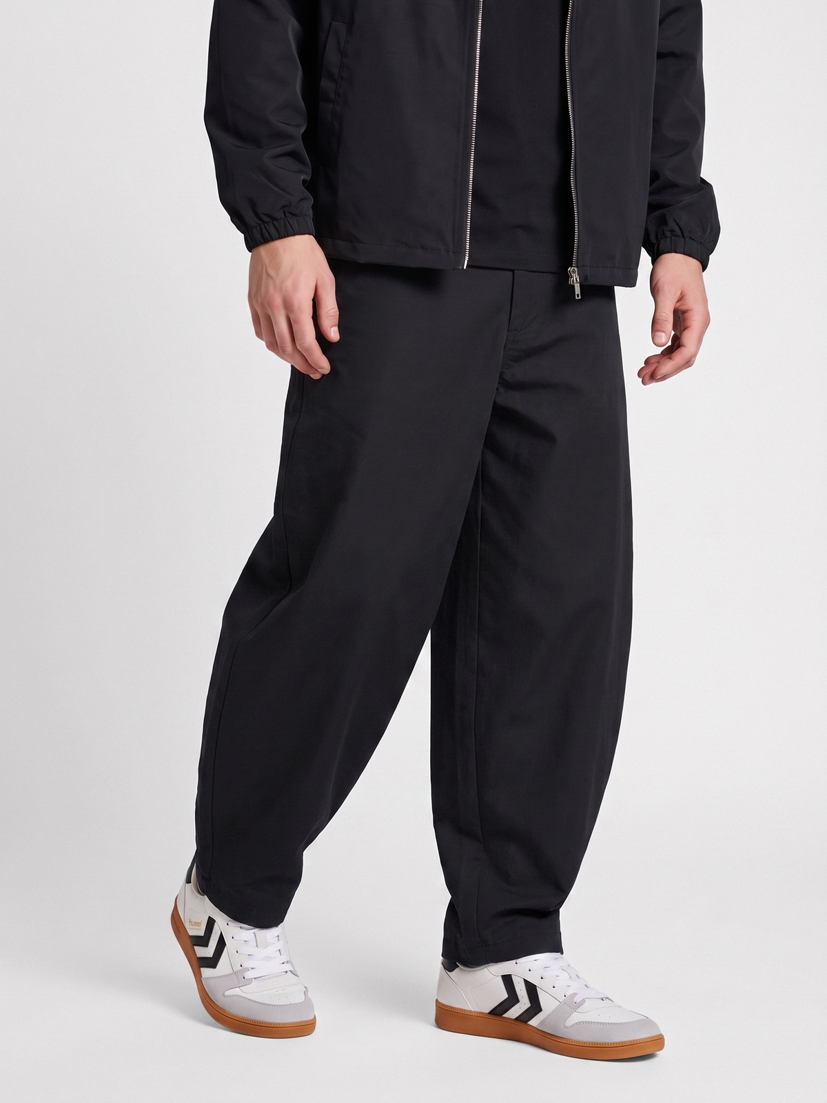 hmlI-D BARREL LEG TROUSERS