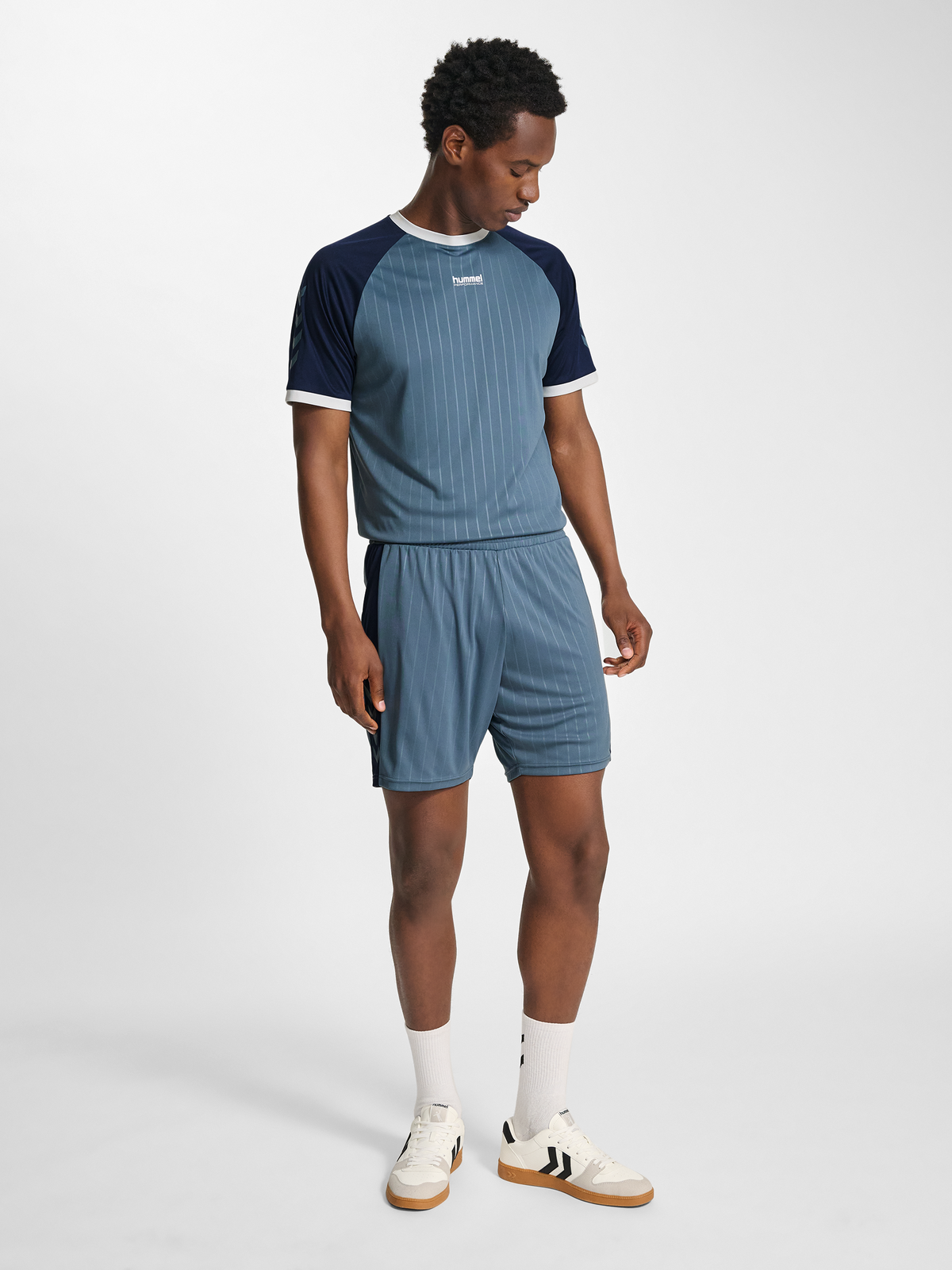 hmlPULSE STRIPE BLOCKED SHORTS