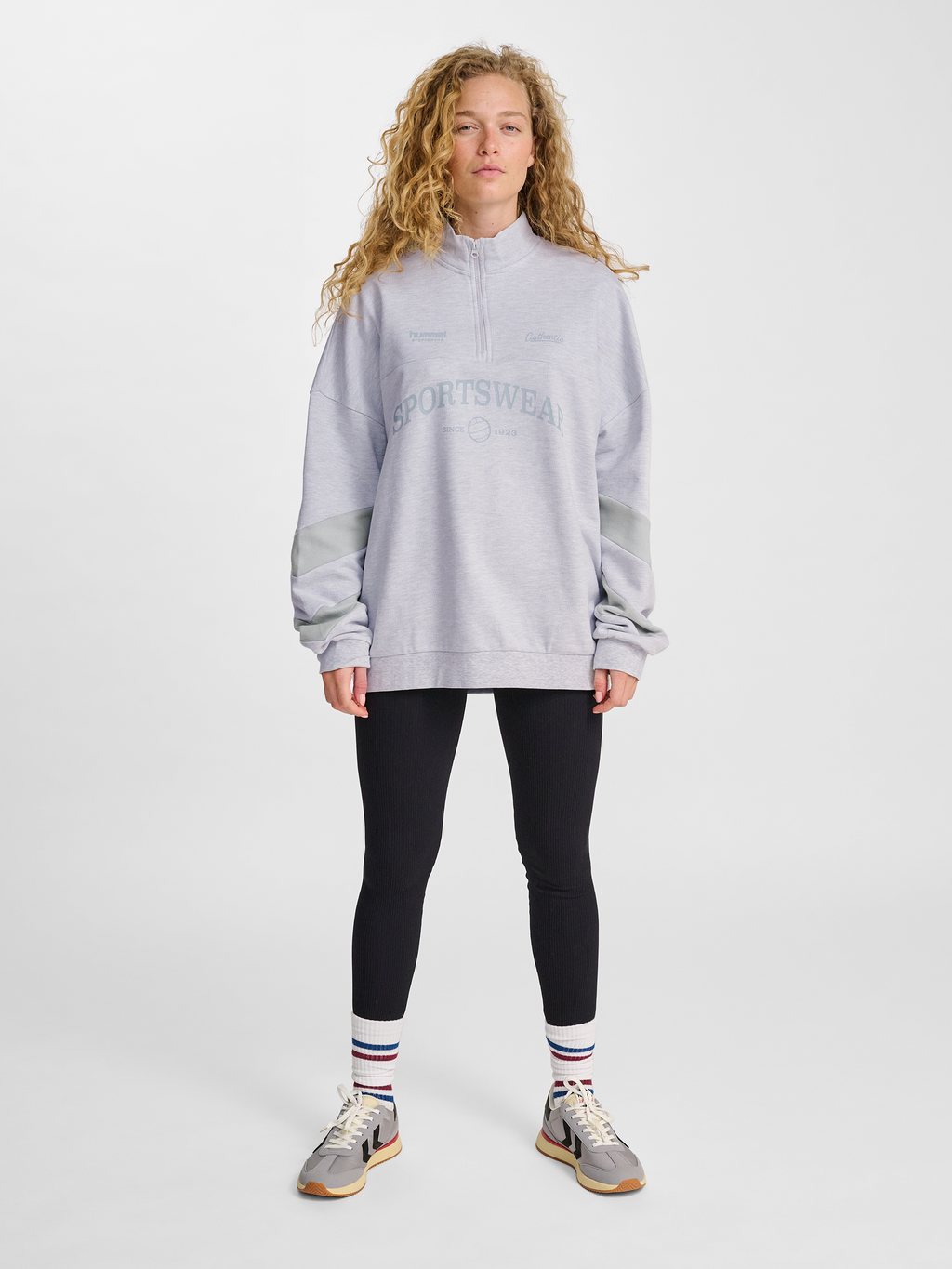hmlOVERSIZED HALFZIP SW
