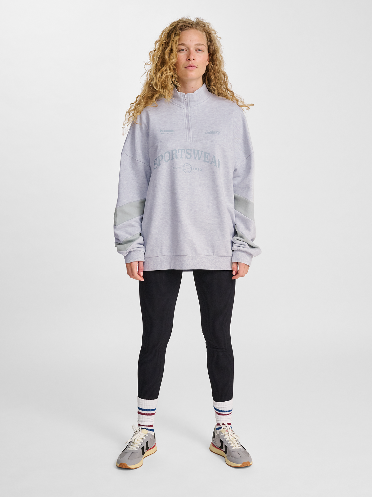 hmlOVERSIZED HALFZIP SW