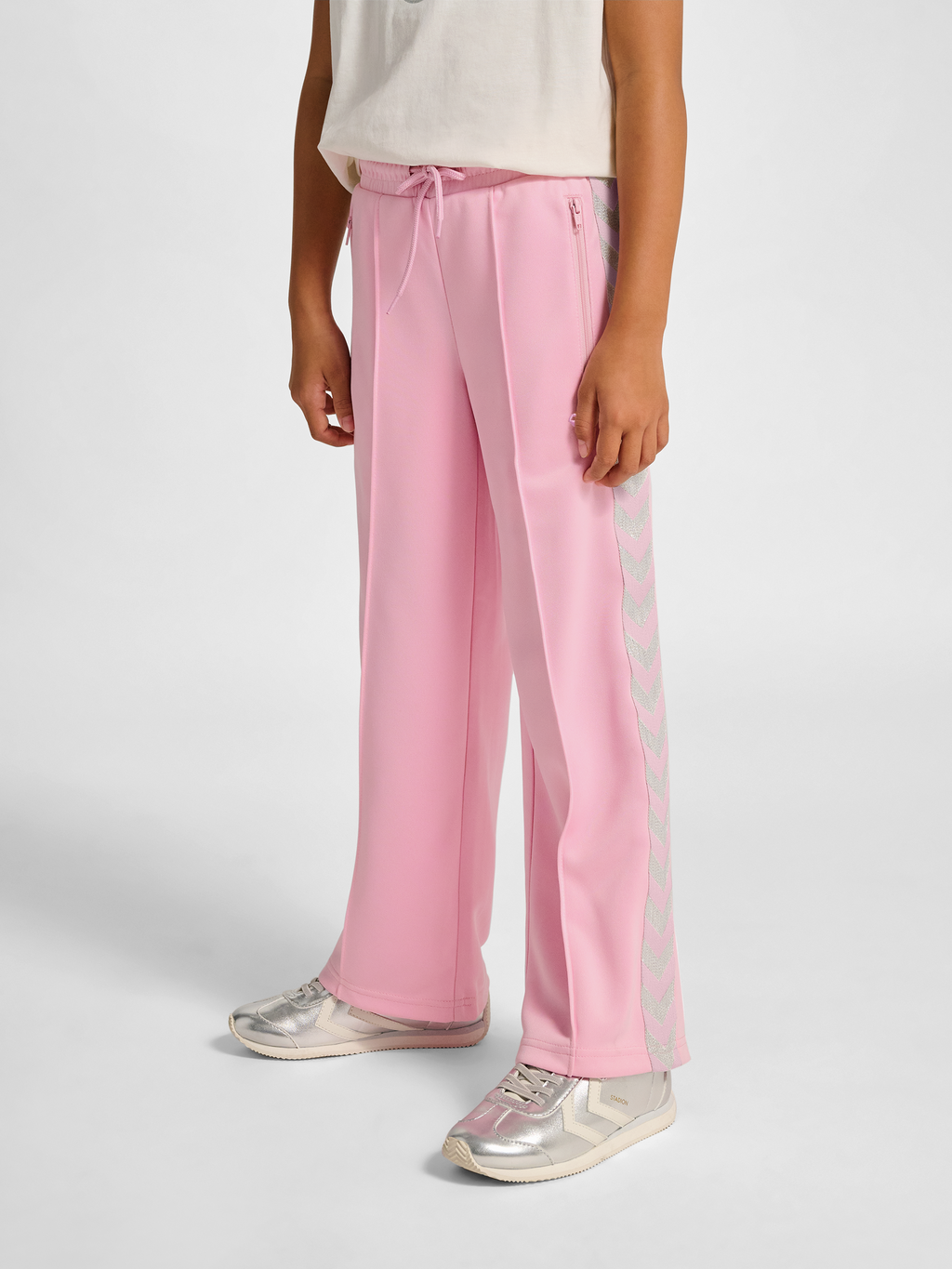 hmlJR WIDE LEG POLY TAPE PANTS