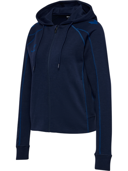 V12 ヴィトゥエルヴ ZIP UP MOCK ハーフジップ　レディース　M hummel MOVE 2.0 ZIP HOODIE WOMAN - MARINE | hummel.net