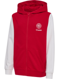 DBU 26 FAN RED-WHITE ZIP HOOD KIDS