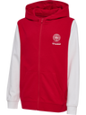 DBU 26 FAN RED-WHITE ZIP HOOD KIDS