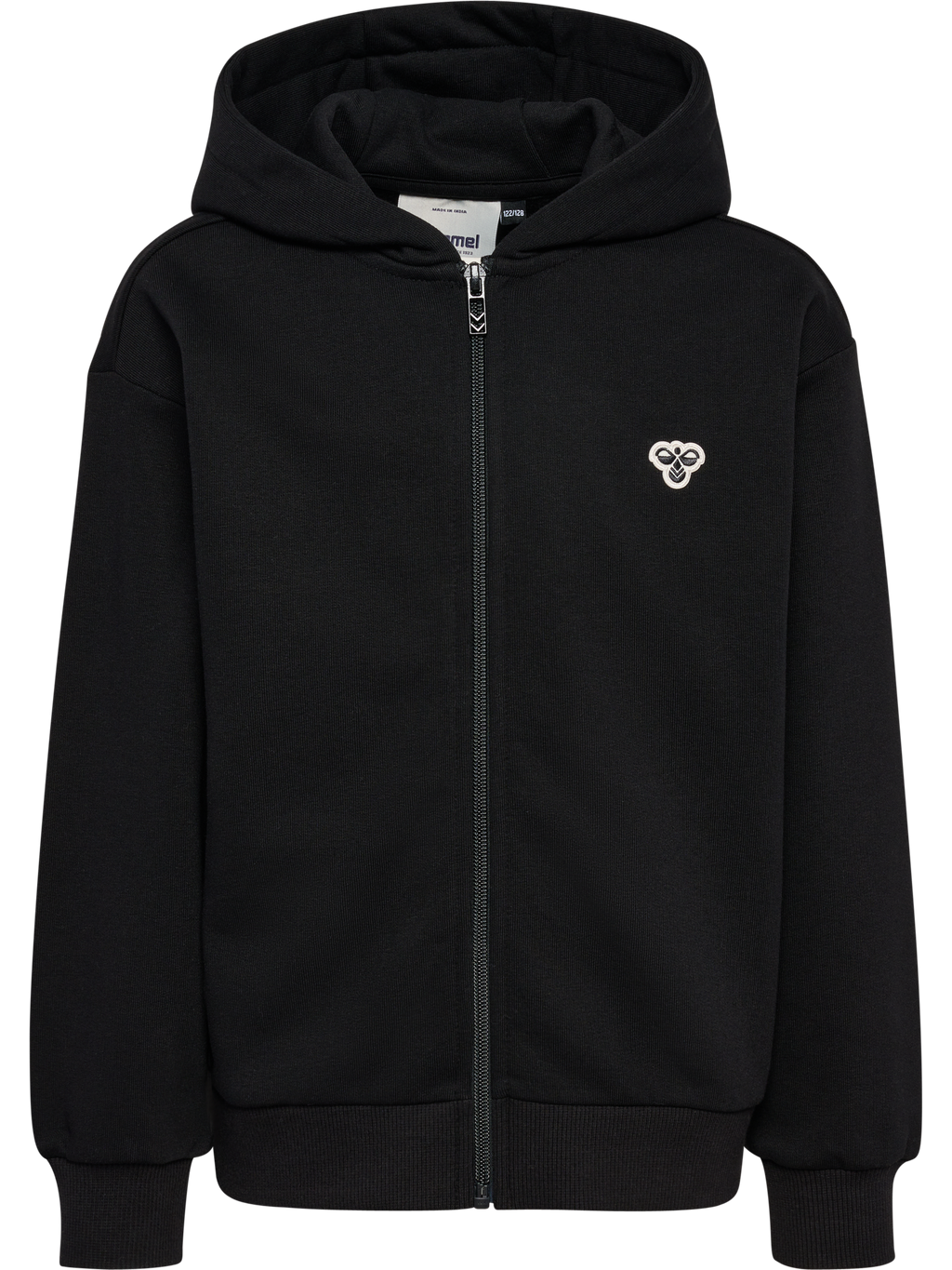 hmlJR LOOSE ZIP HOODIE BEE