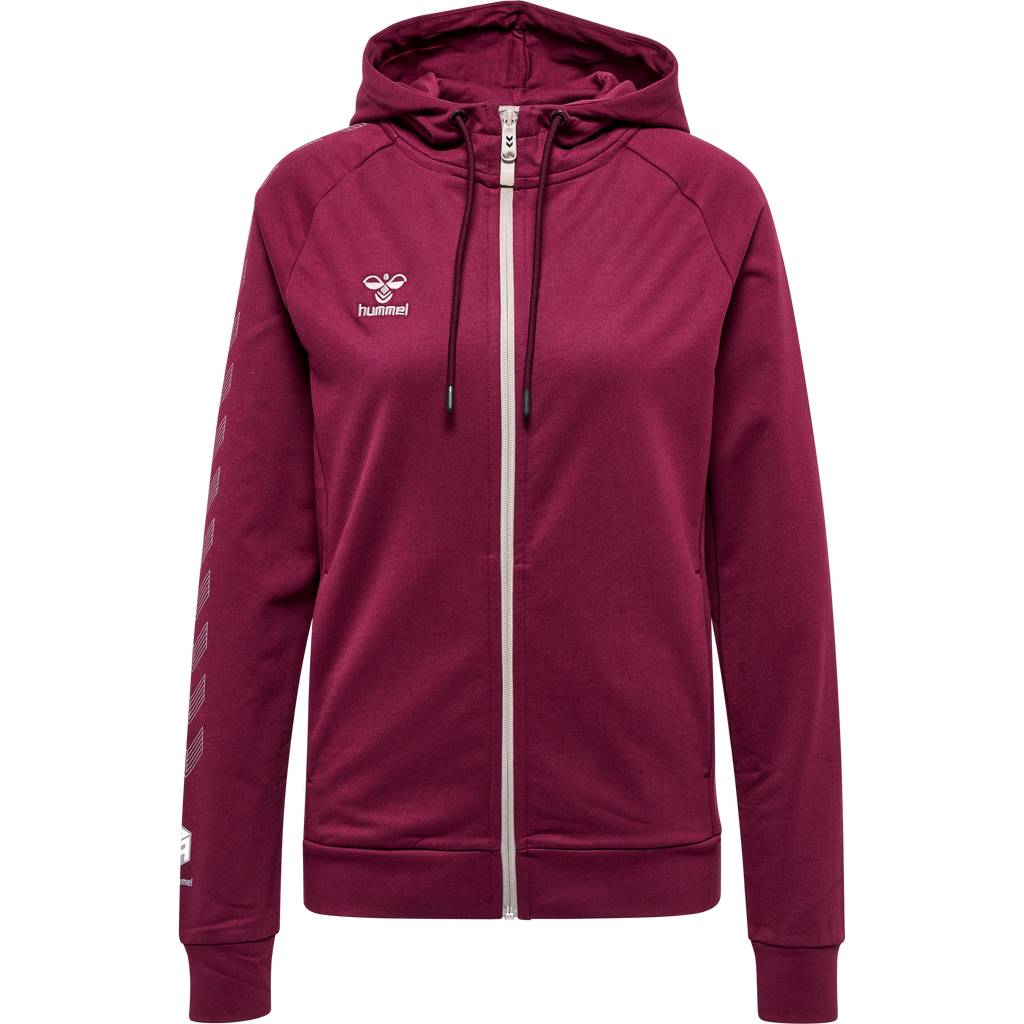 hmlMOVE GRID COTTON ZIP HOODIE WOMA