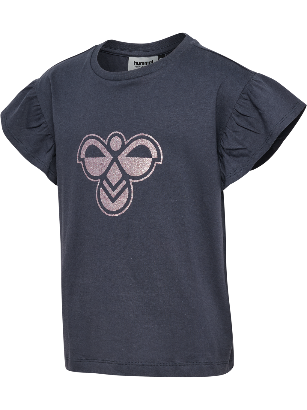hmlJR RUFFLE T-SHIRT SS BIG BEE